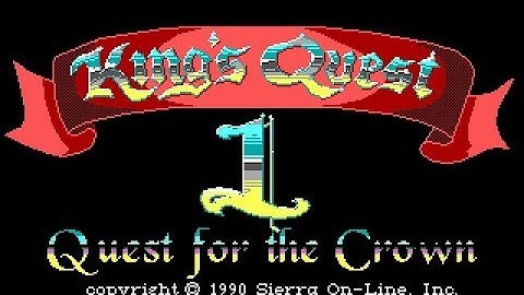 Kings Quest 1: Quest for the Crown (SCI remake) - Intro/Opening  (Roland MT-32) PC MS-DOS Game, 1990