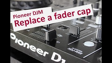 How to replace a fader cap on a Pioneer DJ mixer with P-lock