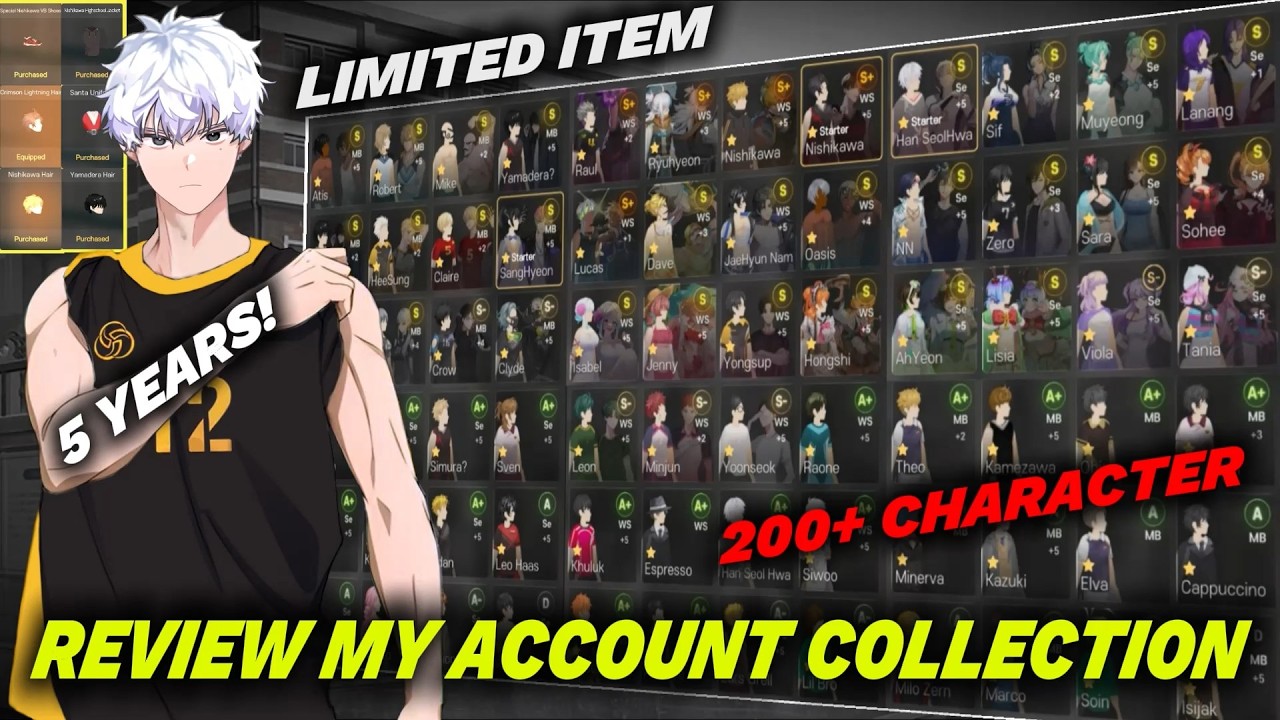 Review My Account Collection After Playing 5 Years, 200+ Characters & Limited Item - The Spike Cross