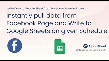 How to fetch Facebook Page data into Google Sheets with AlphaSheet | Auto-Refresh Setup Demo