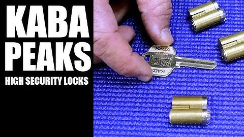 Kaba Peaks High Security Lock |  Atlanta Locksmith Kevin Wilson