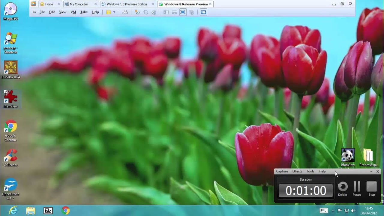 Windows 8 Release Preview Build 8400 on VMWare Workstation - YouTube