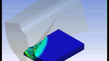 Ansys Workbench explicit dynamics milling of AlSi 1045 example 2