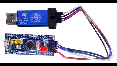 How to blink LED in STM32F103C8T6 with ST-LINK V2?