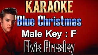 Blue Christmas (Karaoke) Elvis Presley Male Key F
