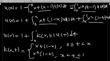 Converting a Boundary Value Problem into a Fredholm Integral Equation