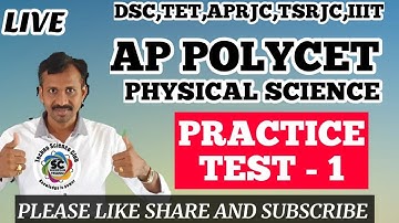 AP POLYCET - 2021 PS | EM | PRACTICE TEST - 1