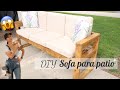 DIY MODERNO SOFA PARA PATIO | Como hecer un sillon para patio de madera muy facil