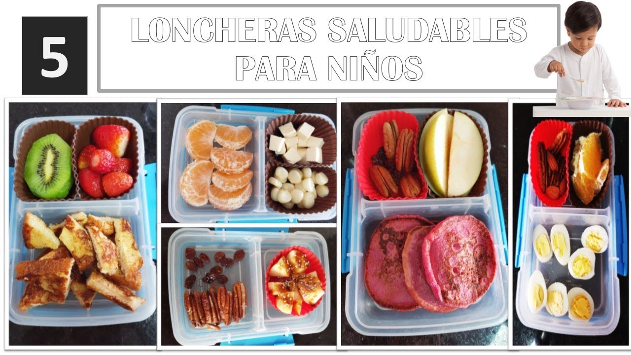 Loncheras nutritivas para niños de inicial: 5 Ideas para la semana