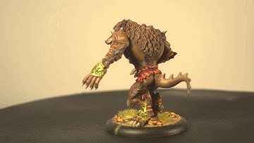 Hordes Circle Of Orboros Feral Warpwolf Showcase by DZStudio