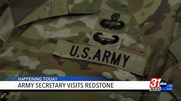 U.S. Army Secretary visits Redstone Arsenal