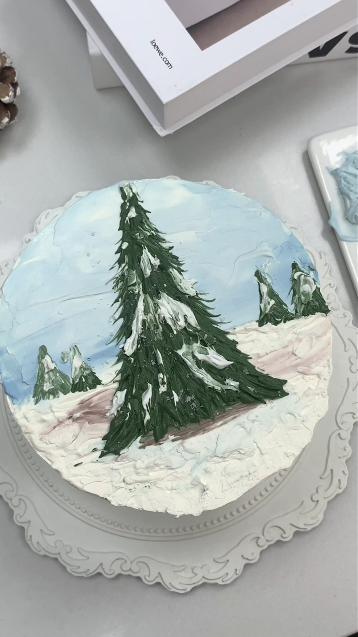 The oil painting style is full of atmosphere, it is really simple and beautiful! Decorated cakes