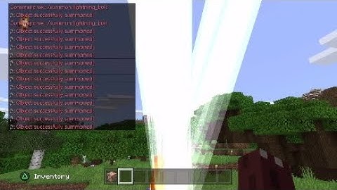 How to summon lightning with command blocks (Minecraft Bedrock Edition)