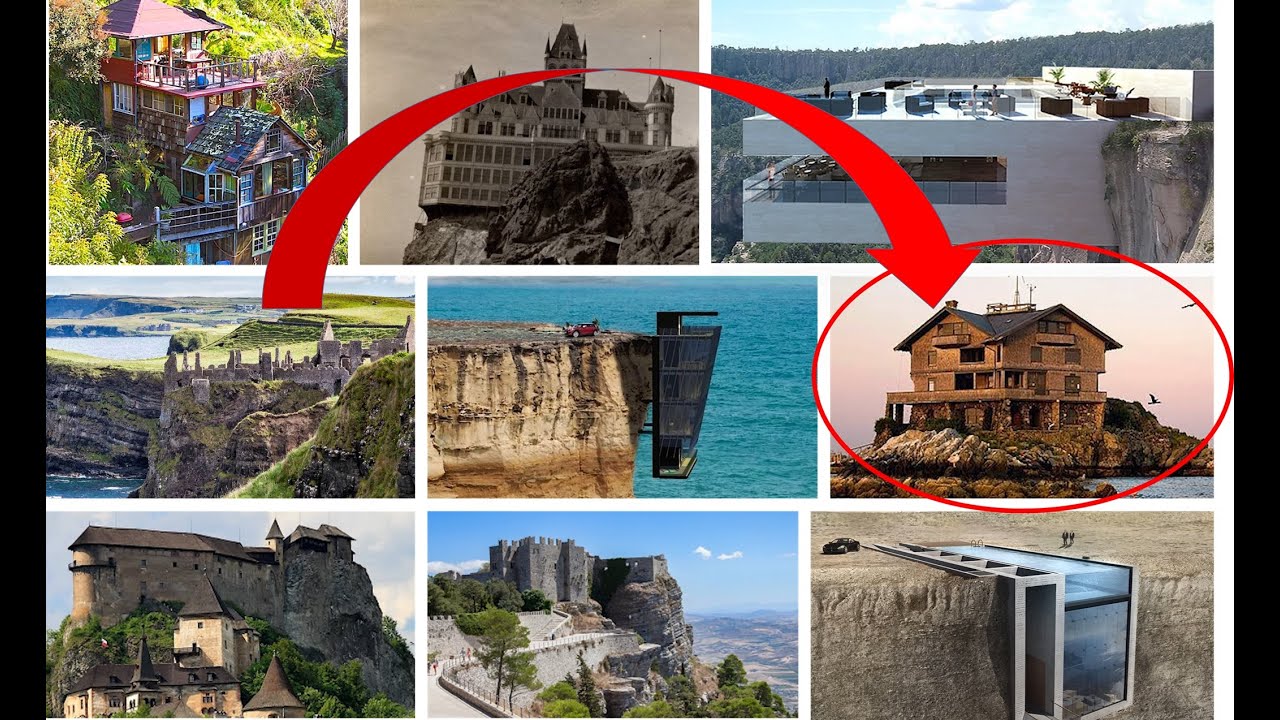 Top 10 Scary Houses on Cliff YouTube