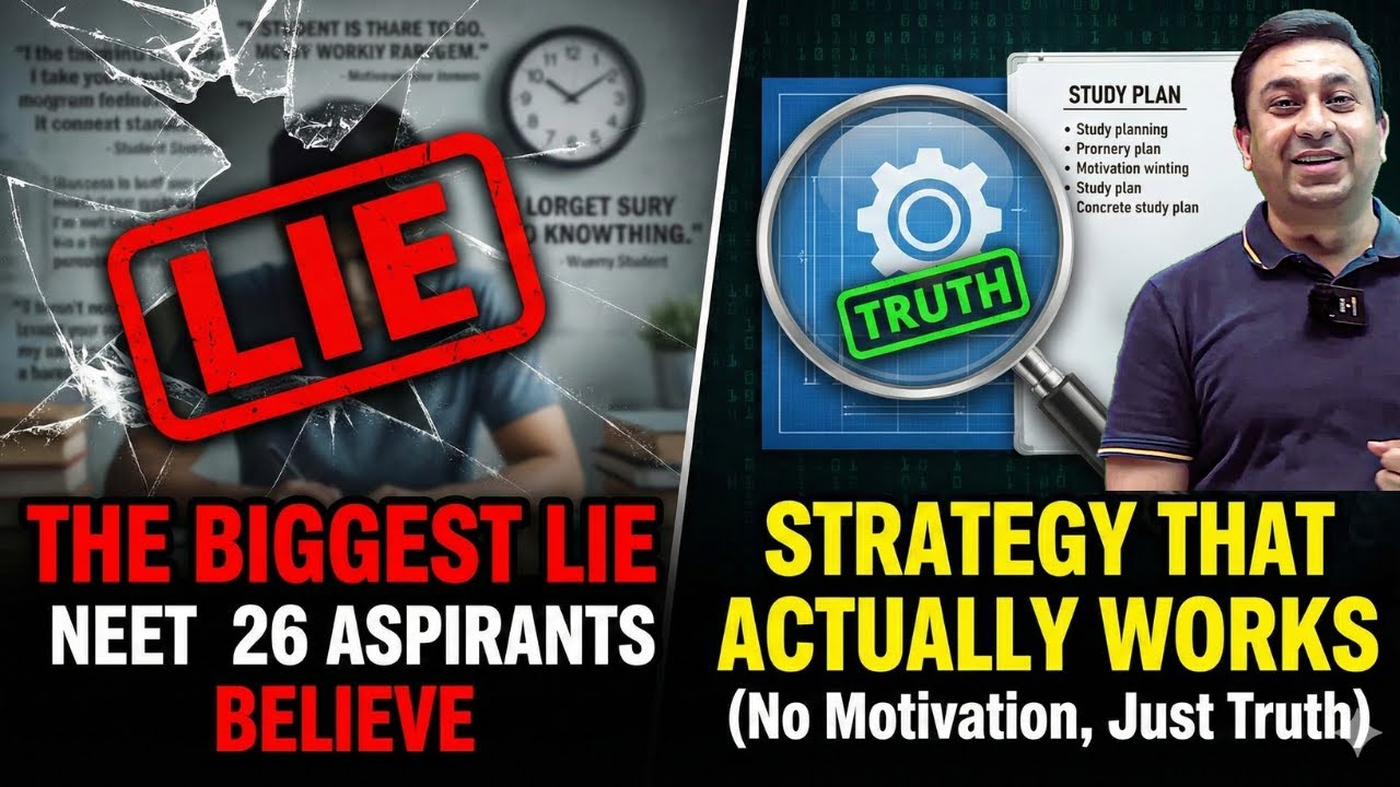 The Biggest Lie NEET 26 Aspirants Believe | Strategy That Actually Works (No Motivation, Just Truth)