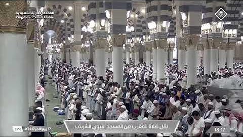 صلاة المغرب للشيخ د.#عبدالباري_الثبيتي الخميس 17 ربيع الآخر 1447هـ من سورة محمد 12-19 #المسجد_النبوي