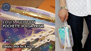 LOUIS VUITTON PVC Monogram Pochette Volga Iridescent Prism 1164535