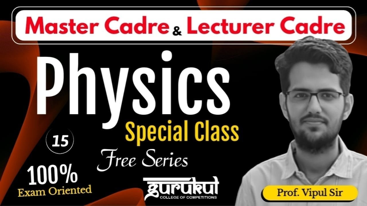 Master Cadre Science Physics | Lecturer Cadre Physics | Important MCQ's 15