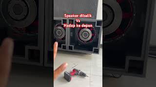 Speaker Dibalik Vs Hadap Depan Di Box Planar 18 Inch ceksound  dangdut