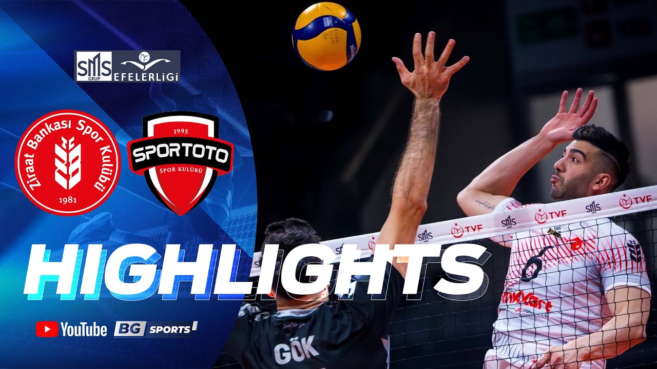 HIGHLIGHTS : Zi̇raat Bankkart vs Spor Toto | SMS Grup Efeler Ligi 2025/26 | 12.04.26