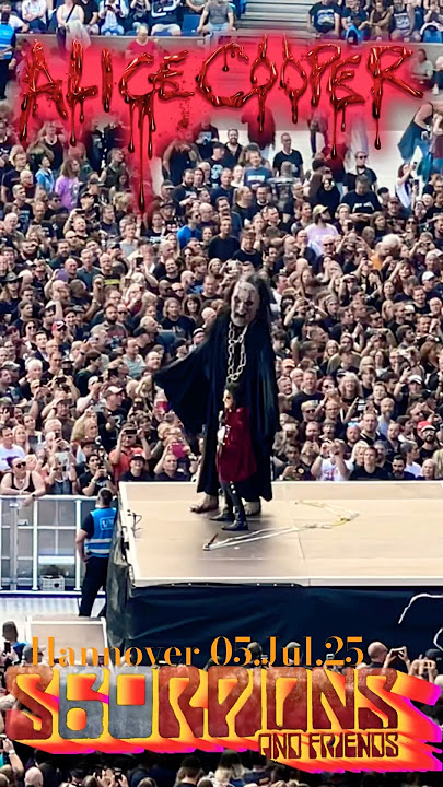 #alicecooper #live #concert #music #highlights #weltenkinder #hannover #youtubeshorts #youtube