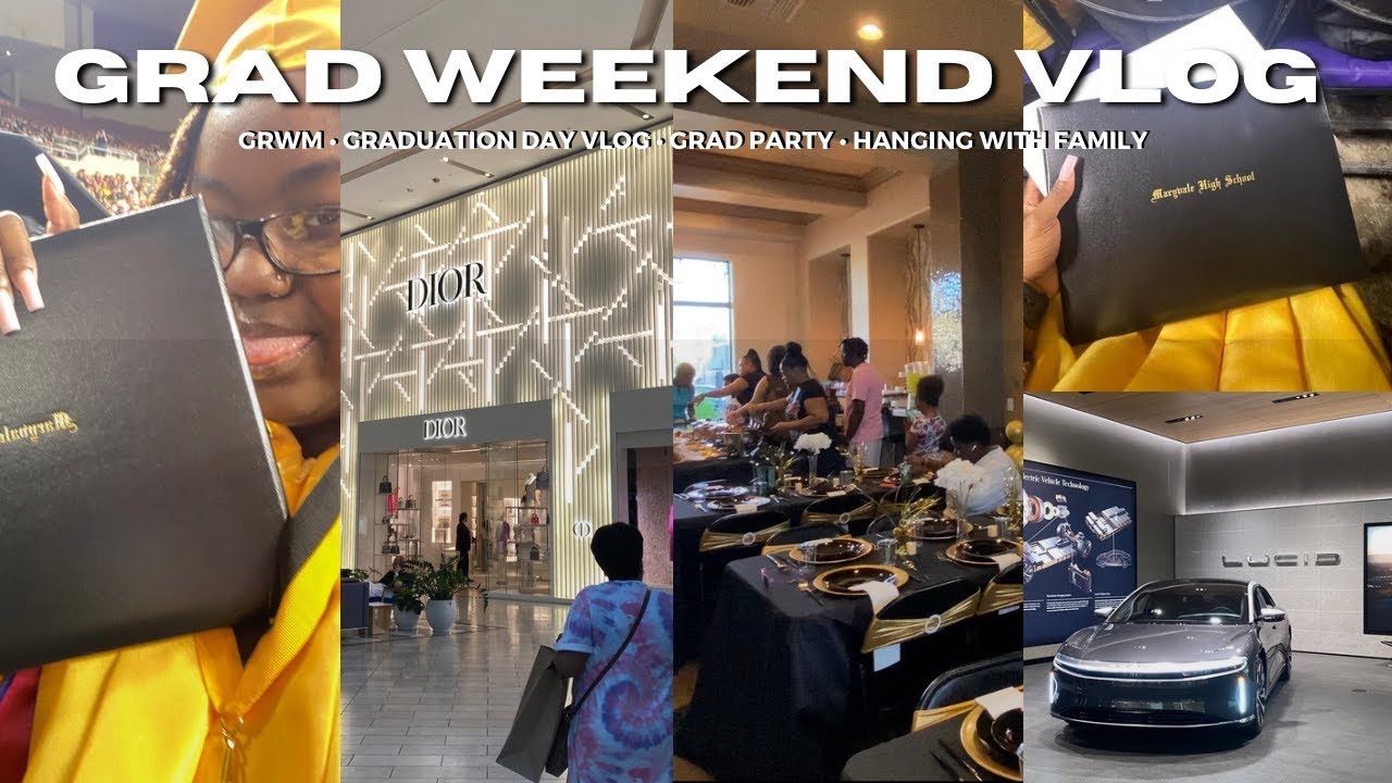 Gradution Time VLOG: ITS GRADUATION TIME! grad party, family pictures, and more! - YouTube