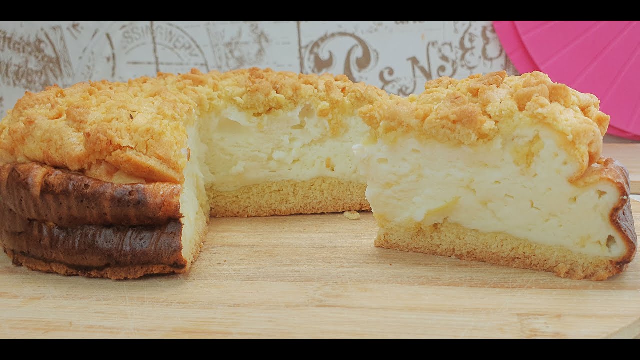 Wie eine Wolke! Luftiger Käsekuchen mit Streusel. Käsekuchen 500g quark ...