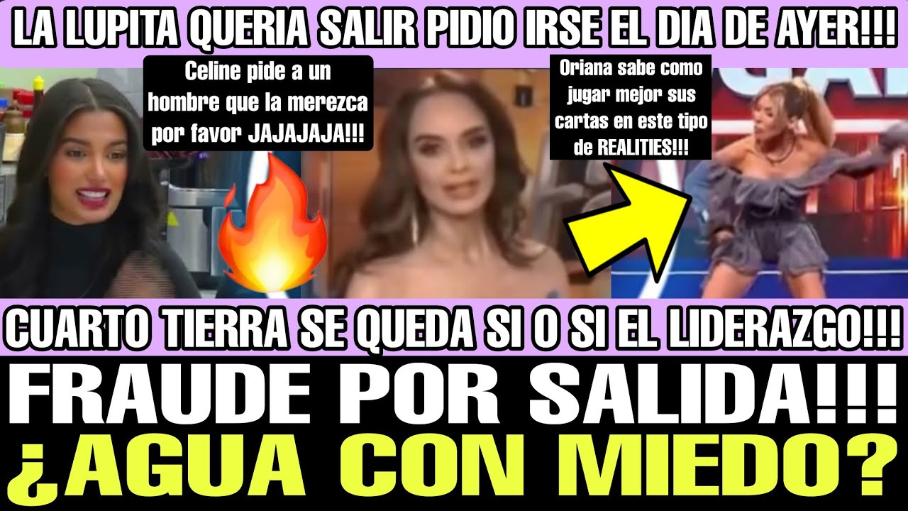 😱 FRAUDE POR SALIDA!!! ¿AGUA CON MIEDO? VAN POR ELLA LA CASA DE LOS FAMOSOS EN VIVO TELEMUNDO