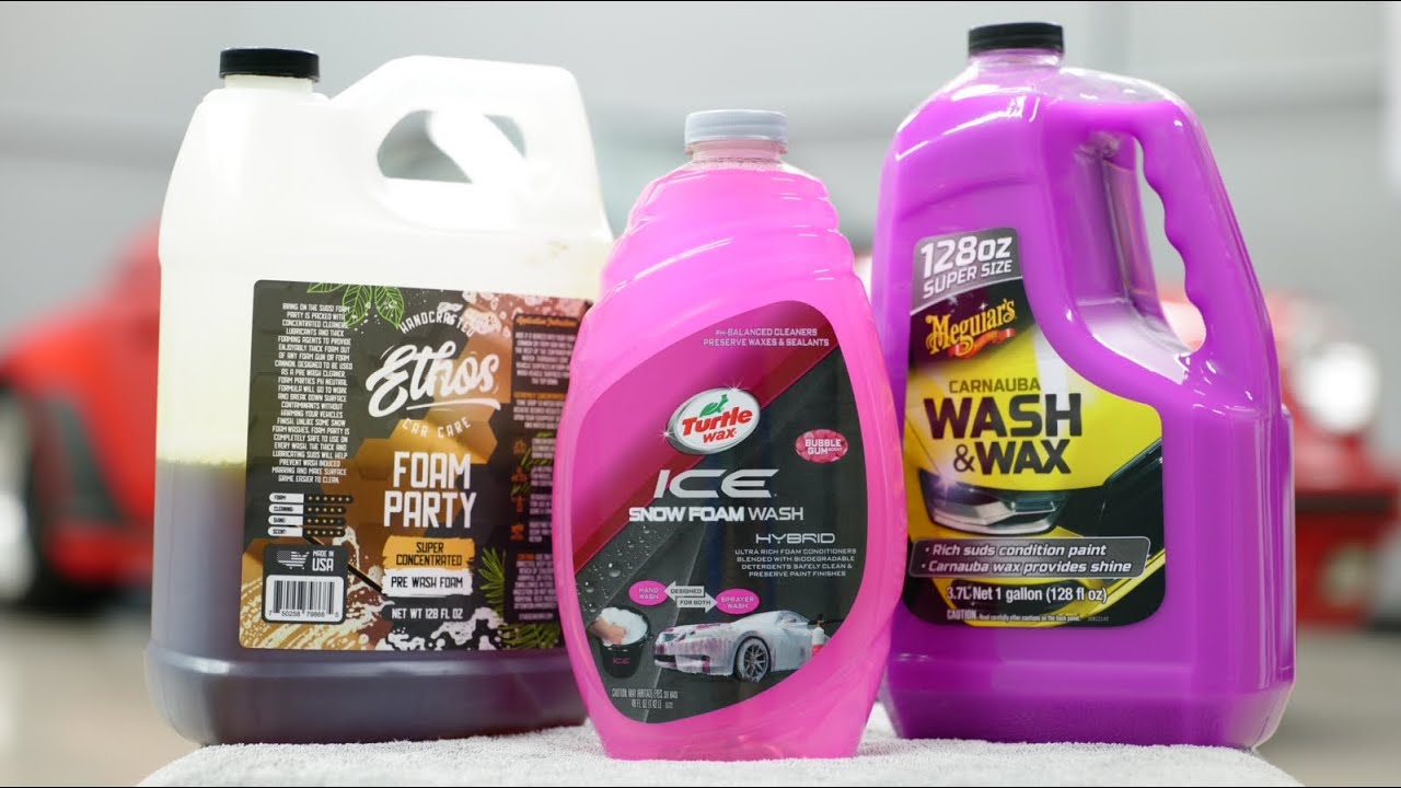THE 3 BEST FOAMING CAR SOAPS I CURRENTLY USE 