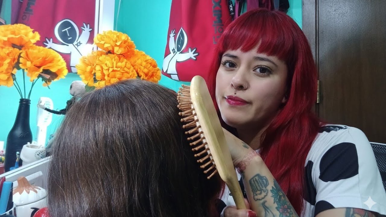 💤💆🏻‍♀️ASMR Te cepillo tu cabello// duerme en 5 minutos 