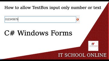 How to allow TextBox input only number or text in C#