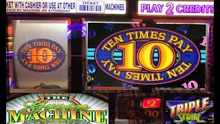 Casino slots! Ten Times Pay + Triple Strike + The Green Machine slot play! 10x Pay slot machine screenshot 3