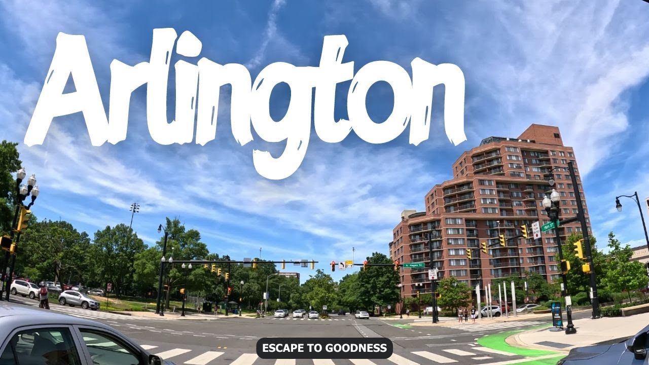 Arlington - Virginia - Near Washington DC - 4K Driving Tour