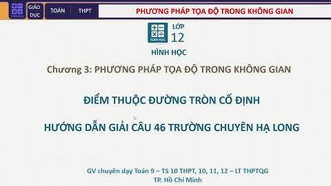 Baài toán mặt phẳng tiếp xúc mặt cầu cố định