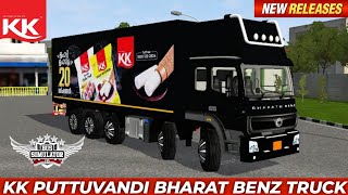 NEW BHARAT BENZ KK FOOD TRUCK MOD BUSSID || BUS SIMULATOR INDONESIA