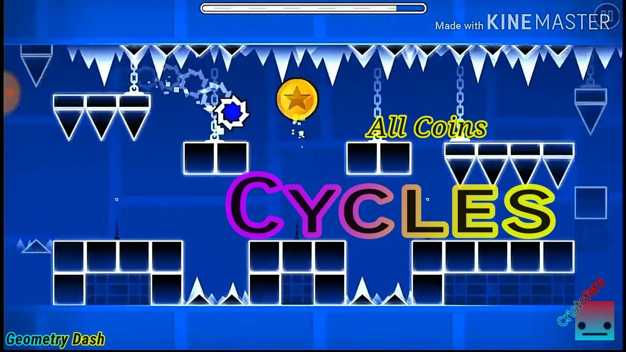 Cycles (ALL COINS) Nivel 9 [Geometry Dash] - YouTube