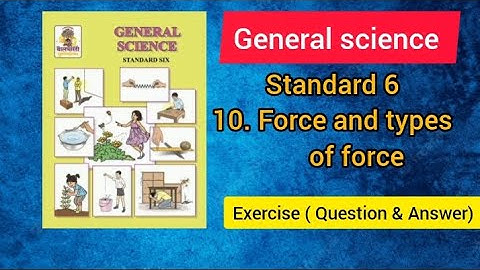 General science | std 6th | exercises | 10. Force and types of Forces |  #6thscience #exercise