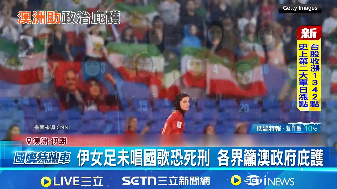 伊朗女足返國恐死刑 澳洲核發