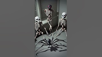 Skeletons animation | AI Video #shorts