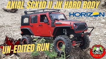 AXIAL SCX10 II JK TRAIL RUN WITH THE XTRASPEED HARD BODY