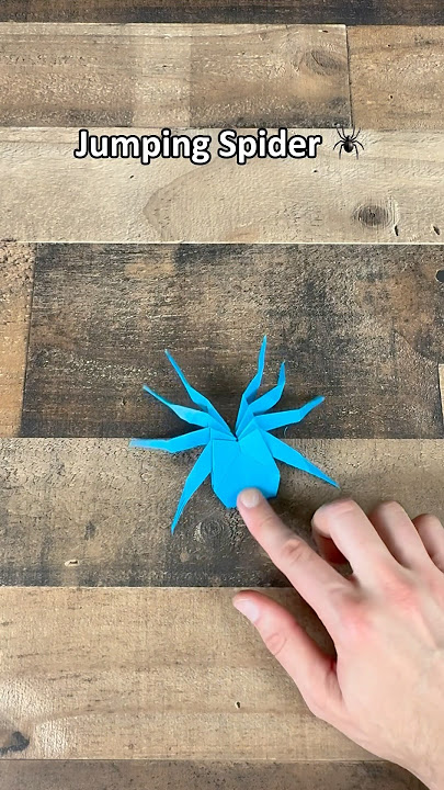Download lagu Easy origami jumping spider | how to make paper spider