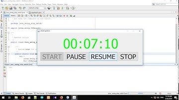 java swing stop watch