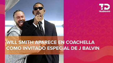 Will Smith sorprende cantando en Coachella al estilo “Men in Black” junto a J Balvin