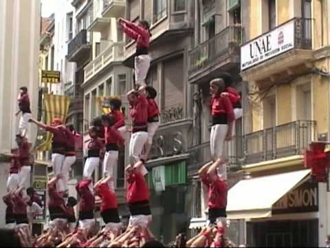 Castellers de Barcelona: vano de cinc Lleida 9/05/2010