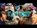 10 Most Dangerous Places In The World REACTION!! | OFFICE BLOKES REACT!!