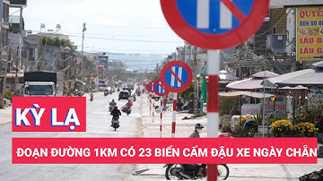 Đoạn đường kỳ cục, 1km có 23 biển báo cấm đậu xe ngày chẵn