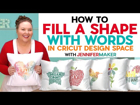 How To Fill A Shape With Words In Cricut Design Space 