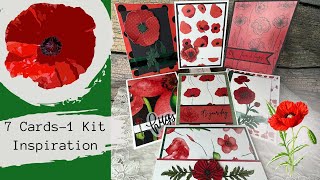 7 Cards 1 Kit Inspiration From Simon Says Stamp Card Kit of the Month April 2023