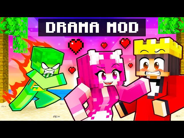 Using DRAMA MOD To Prank My Friends In Minecraft! class=