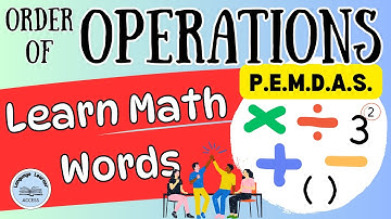 Learn Order of Operations in English: Math Lesson with Vocabulary Support for ESL Newcomers & ELLs